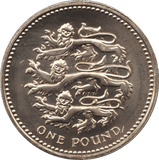 1997 ONE POUND £1 ENGLISH LIONS BRILLIANT UNCIRCULATED BU - £1 BU - Cambridgeshire Coins