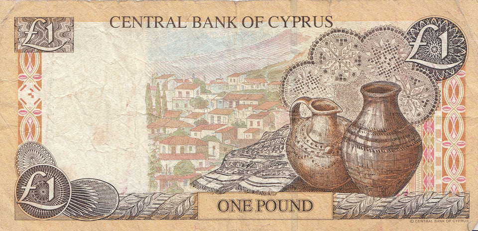 1997 ONE POUND BANKNOTE CYPRUS REF 1109 - World Banknotes - Cambridgeshire Coins
