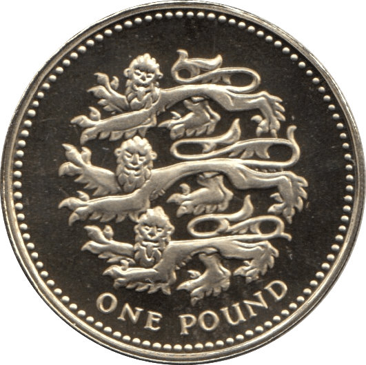 1997 ONE POUND PROOF £1 ENGLISH THREE LIONS - £1 Proof - Cambridgeshire Coins