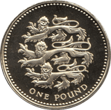 1997 ONE POUND PROOF £1 ENGLISH THREE LIONS - £1 Proof - Cambridgeshire Coins