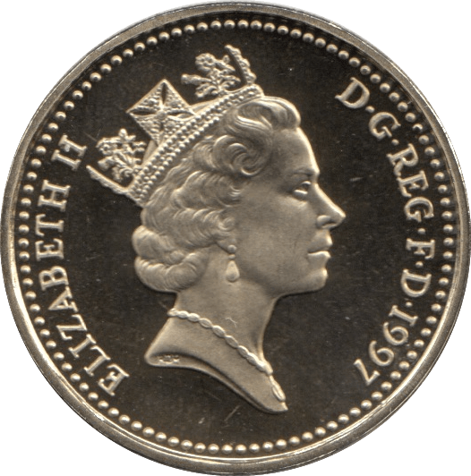 1997 ONE POUND PROOF £1 ENGLISH THREE LIONS - £1 Proof - Cambridgeshire Coins