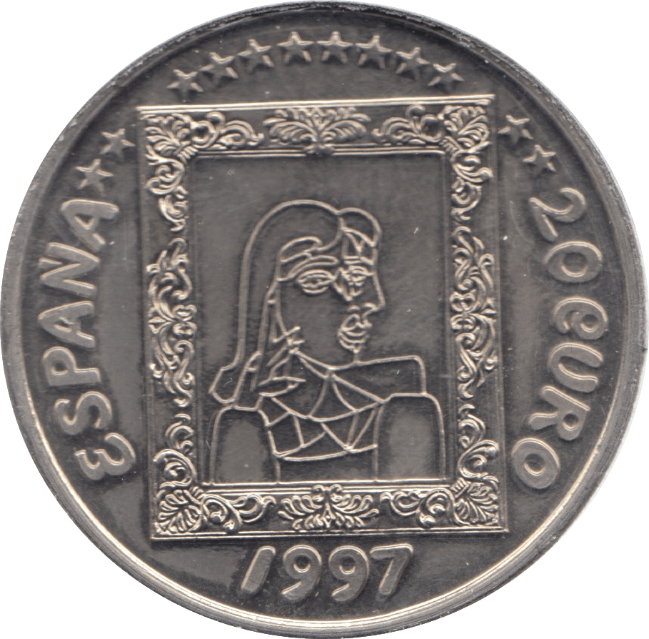 1997 PICASSO 20 EURO ESPANA - WORLD COINS - Cambridgeshire Coins