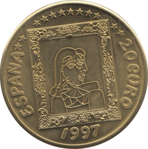 1997 PICASSO 20 EURO ESPANA - WORLD COINS - Cambridgeshire Coins