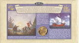 1997 REPRODUCTION HENRY VII COIN COVER SIGNED BY CHAY BLYTH CBE BEM REF CC07 - coin covers - Cambridgeshire Coins