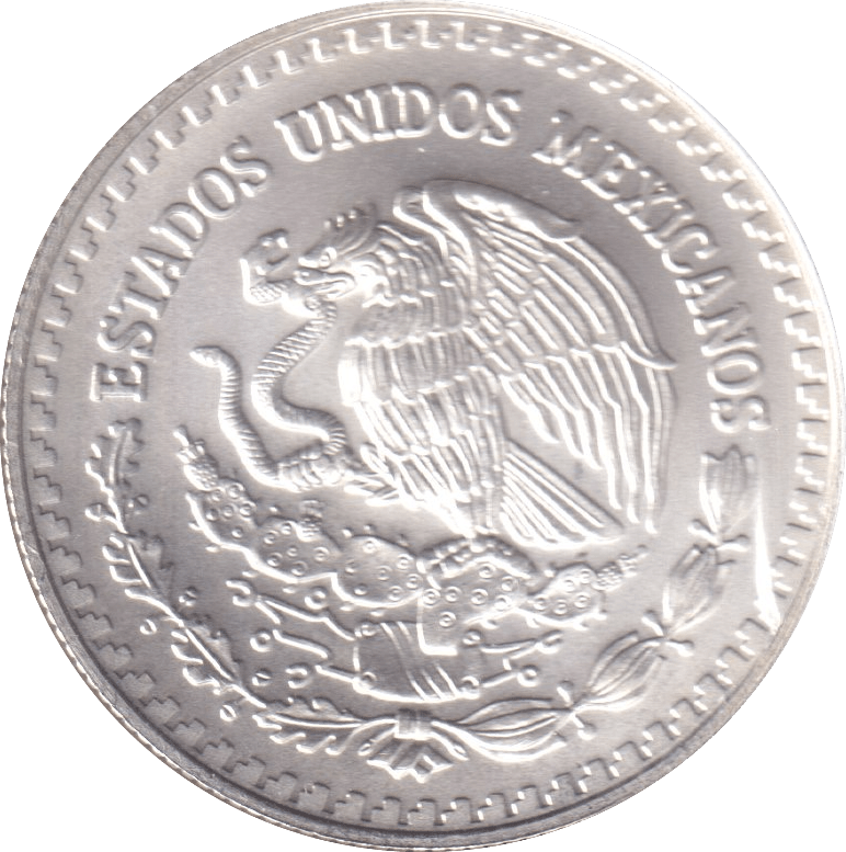 1997 SILVER 1/2 OUNCE MEXICO - SILVER WORLD COINS - Cambridgeshire Coins