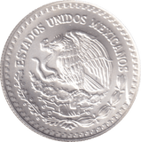 1997 SILVER 1/2 OUNCE MEXICO - SILVER WORLD COINS - Cambridgeshire Coins