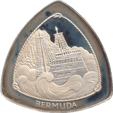 1997 SILVER BERMUDA THREE DOLLARS - SILVER WORLD COINS - Cambridgeshire Coins