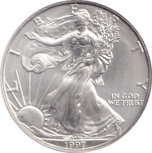 1997 SILVER LIBERTY DOLLAR USA - Cambridgeshire Coins