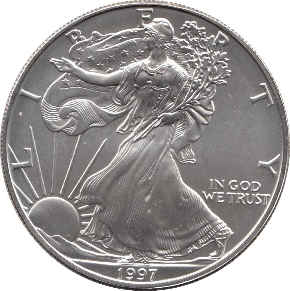 1997 SILVER LIBERTY DOLLAR USA - SILVER WORLD COINS - Cambridgeshire Coins