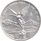 1997 SILVER PROOF 1/4 OUNCE MEXICO - SILVER WORLD COINS - Cambridgeshire Coins