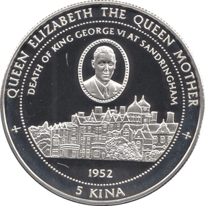 1997 SILVER PROOF 5 KINA PAPUA NEW GUINEA 925 SILVER (COA) REF 25 - SILVER PROOF COMMEMORATIVE - Cambridgeshire Coins