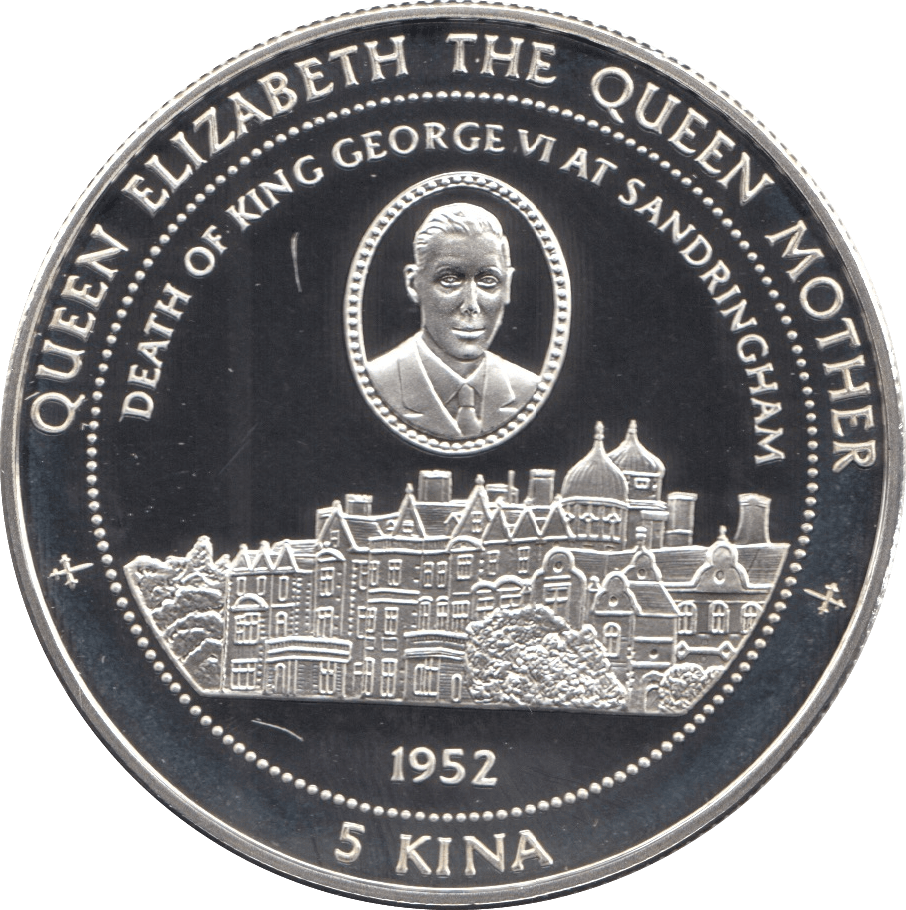 1997 SILVER PROOF 5 KINA PAPUA NEW GUINEA 925 SILVER (COA) REF 25 - SILVER PROOF COMMEMORATIVE - Cambridgeshire Coins