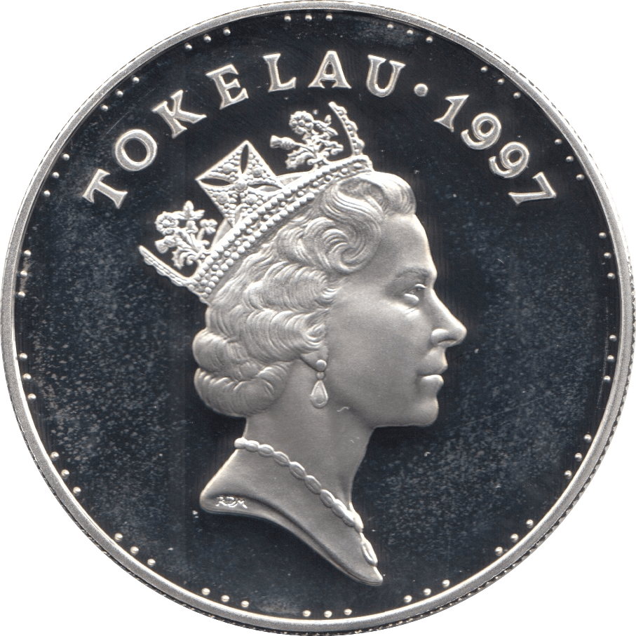 1997 SILVER PROOF 5 LIMA TALA TOKELAU 925 SILVER REF C6 - SILVER PROOF COMMEMORATIVE - Cambridgeshire Coins