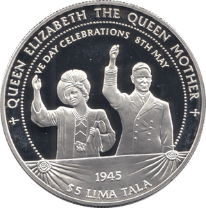1997 SILVER PROOF 5 LIMA TALA TOKELAU 925 SILVER REF C6 - SILVER PROOF COMMEMORATIVE - Cambridgeshire Coins