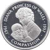 1997 SILVER PROOF DIANA $5 COIN .925 SILVER LIBERIA - SILVER WORLD COINS - Cambridgeshire Coins