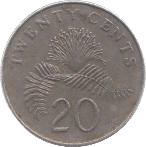 1997 SINGAPORE 20 CENTS - WORLD COINS - Cambridgeshire Coins