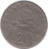 1997 SINGAPORE 20 CENTS - WORLD COINS - Cambridgeshire Coins
