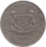 1997 SINGAPORE 20 CENTS - WORLD COINS - Cambridgeshire Coins