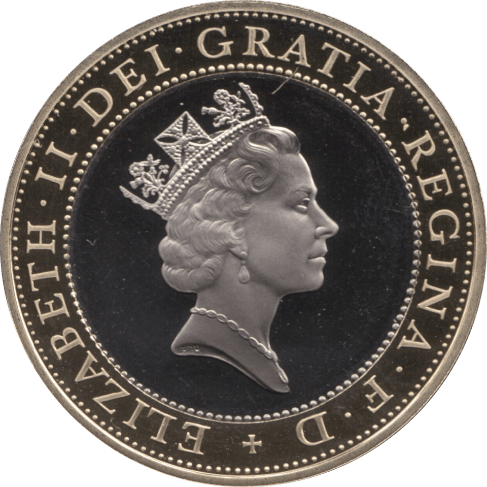 1997 TWO POUND £2 PROOF COIN ADVENT OF TECHNOLOGY SHOULDER OF GIANTS - £2 Proof - Cambridgeshire Coins