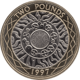1997 TWO POUND £2 PROOF COIN ADVENT OF TECHNOLOGY SHOULDER OF GIANTS - £2 Proof - Cambridgeshire Coins