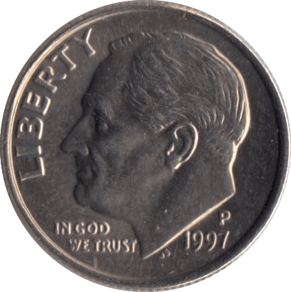 1997 USA ONE DIME - WORLD COINS - Cambridgeshire Coins
