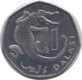 1998 1 DALASI GAMBIA - WORLD COINS - Cambridgeshire Coins