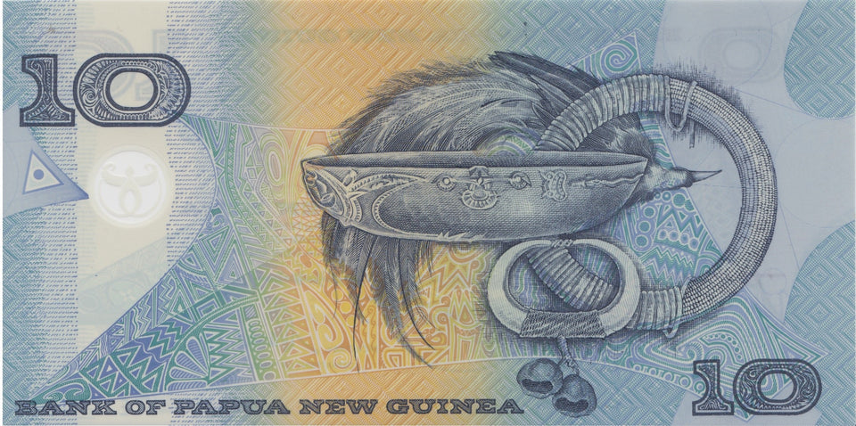 1998 10 KINA BANKNOTE PAPUA NEW GUINEA REF 1058 - World Banknotes - Cambridgeshire Coins