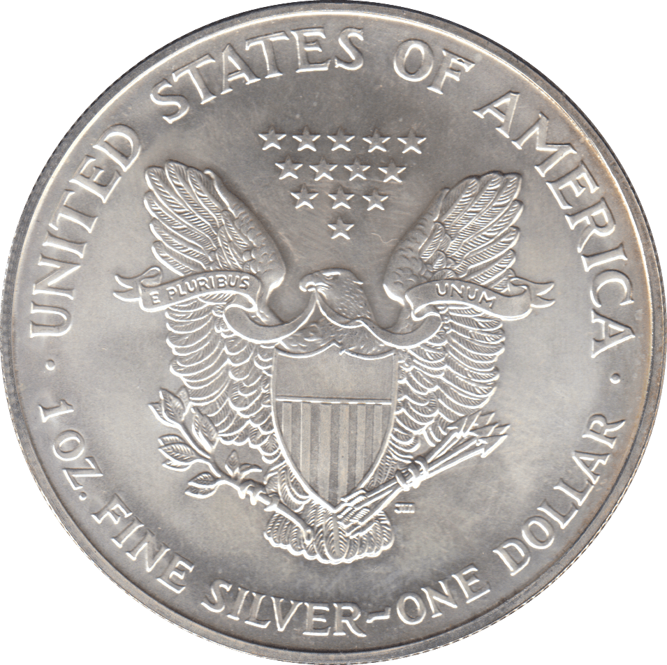 1998 AMERICAN EAGLE SILVER DOLLAR USA REF 2 - SILVER WORLD COINS - Cambridgeshire Coins