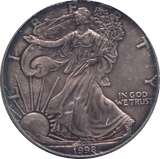 1998 AMERICAN EAGLE SILVER DOLLAR USA - SILVER WORLD COINS - Cambridgeshire Coins