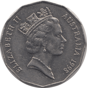1998 AUSTRALIA 50 CENTS - WORLD COINS - Cambridgeshire Coins