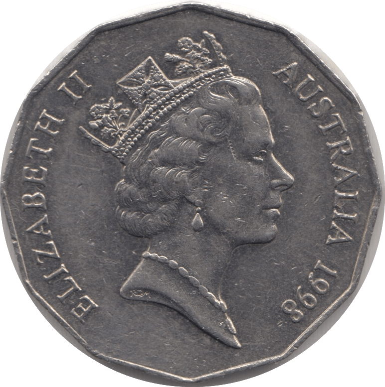 1998 AUSTRALIA 50 CENTS - WORLD COINS - Cambridgeshire Coins