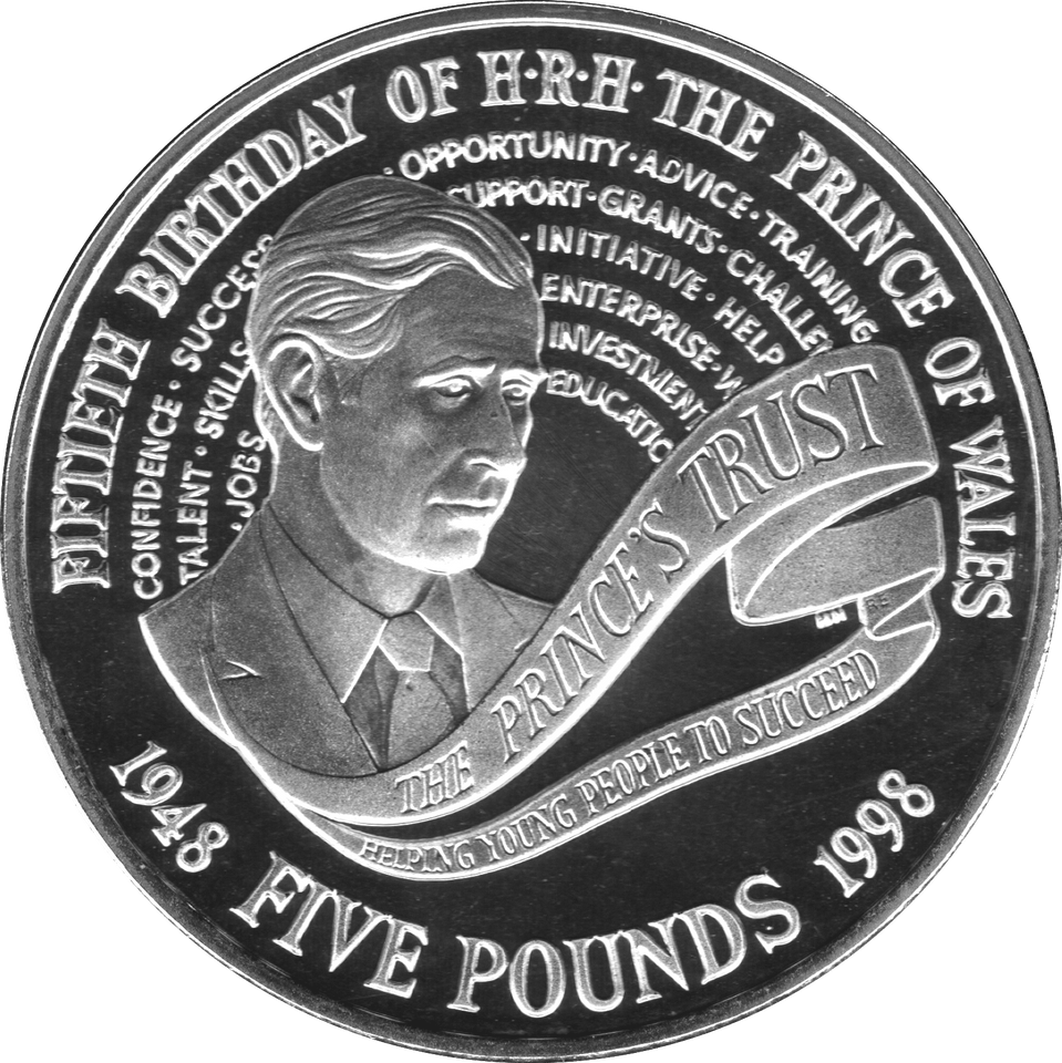 1998 CIRCULATED £5 PRINCE CHARLES 50th BIRTHDAY COIN - £5 CIRCULATED - Cambridgeshire Coins