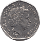 1998 CIRCULATED 50P BRITANNIA - 50P CIRCULATED - Cambridgeshire Coins