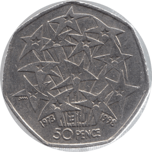 1998 CIRCULATED 50P EU ENTRY - 50P CIRCULATED - Cambridgeshire Coins