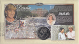 1998 DIANA PRINCESS OF WALES COIN COVER SIGNED BY ELIZABETH EMANUEL CC75 - coin covers - Cambridgeshire Coins