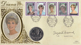 1998 DIANA PRINCESS OF WALES COIN COVER SIGNED BY ELIZABETH EMANUEL CC75 - coin covers - Cambridgeshire Coins