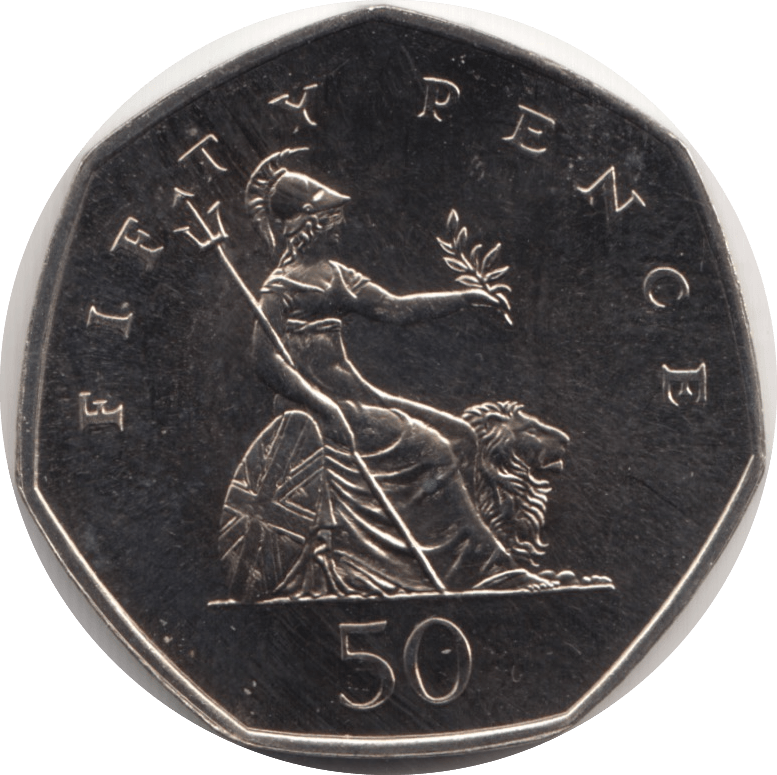 1998 FIFTY PENCE 50P BRILLIANT UNCIRCULATED BRITANNIA BU - 50p BU - Cambridgeshire Coins