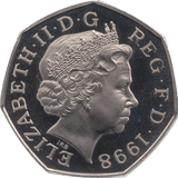 1998 FIFTY PENCE PROOF 50P COIN BRITANNIA - 50p Proof - Cambridgeshire Coins