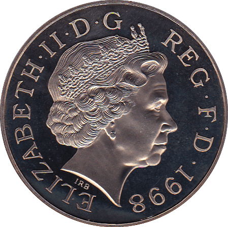 1998 FIVE POUND £5 PROOF COIN PRINCE CHARLES 50TH BIRTHDAY - £5 Proof - Cambridgeshire Coins
