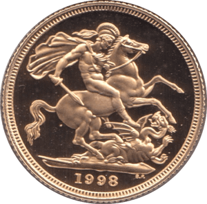 1998 GOLD SOVEREIGN ( PROOF ) - Sovereign - Cambridgeshire Coins