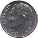 1998 ONE DIME USA - SILVER WORLD COINS - Cambridgeshire Coins