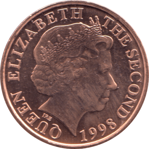 1998 ONE PENNY JERSEY - WORLD COINS - Cambridgeshire Coins