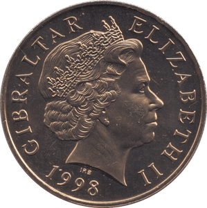 1998 PROOF 5 POUNDS GIBRALTAR MILLENIUM - WORLD COINS - Cambridgeshire Coins