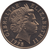 1998 PROOF 5 POUNDS GIBRALTAR MILLENIUM - WORLD COINS - Cambridgeshire Coins