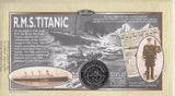 1998 RMS TITANIC $5 COIN COVER SIGNED BY MILLVINA DEAN REF CC11 - coin covers - Cambridgeshire Coins