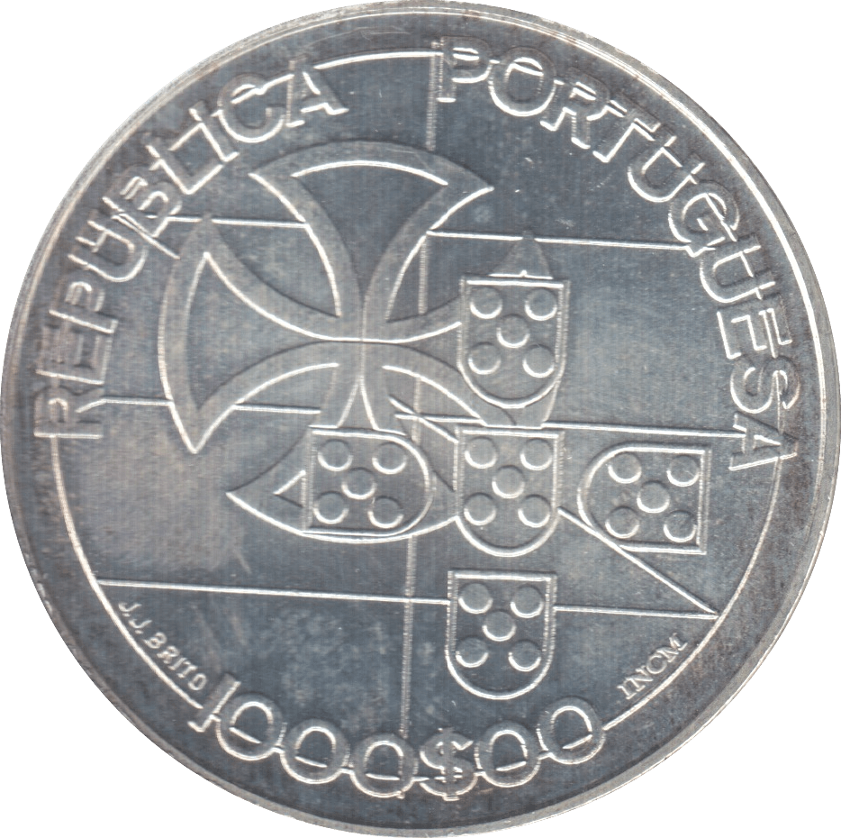 1998 SILVER 1000 ESCUDOS PORTUGAL - WORLD SILVER COINS - Cambridgeshire Coins