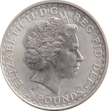 1998 SILVER BRITANNIA ONE OUNCE TWO POUNDS - Cambridgeshire Coins
