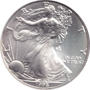1998 SILVER LIBERTY DOLLAR USA - Cambridgeshire Coins