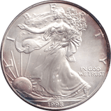 1998 SILVER LIBERTY DOLLAR USA - SILVER WORLD COINS - Cambridgeshire Coins