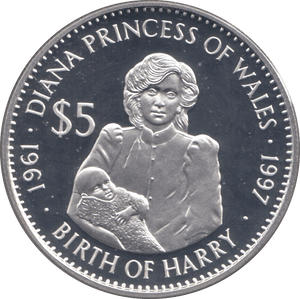 1998 SILVER PROOF DIANA $5 COIN .925 SILVER KIRIBATI - WORLD - Cambridgeshire Coins